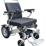a black and silver wheelchair