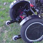 wheelchair wheels with anti-tipping wheels
