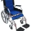 Blue Foldable Backrest Lightweight Wheelchair - FREEWHEELS