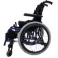 Blue Lightweight Pediatric Manual Wheelchair Sideview