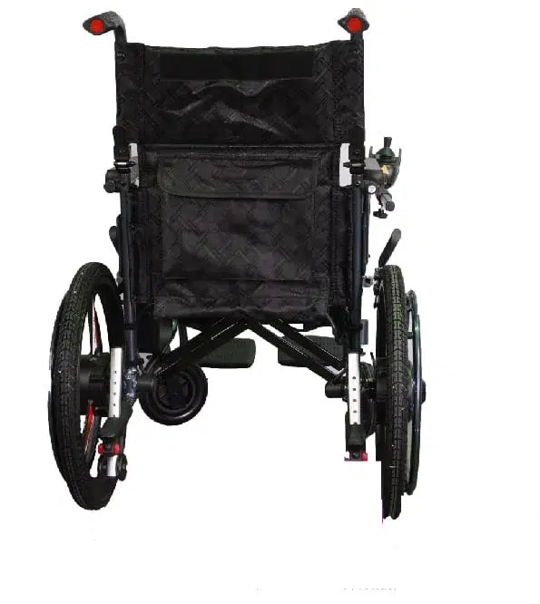 Electric And Manual Foldable Self Propelled Wheelchair Backview Electric And Manual Foldable Self Propelled Wheelchair Backview