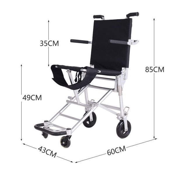 Foldable Manual Cabin Wheelchair for Air Travel Dimension Details Foldable Manual Cabin Wheelchair for Air Travel Dimension Details