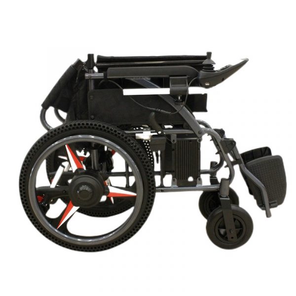 Folded Electric And Manual Foldable Self Propelled Wheelchair Folded Electric And Manual Foldable Self Propelled Wheelchair