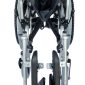 Folded Electric and Manual Foldable Wheelchair Heavy Duty