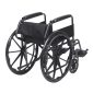 Folded Lightweight High Back Steel Manual Wheelchair Backview