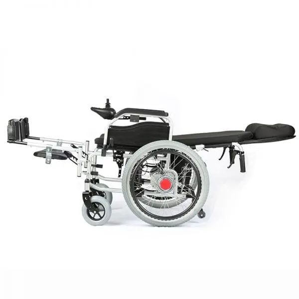 Full Reclined View Heavy Duty Electric and Manual Foldable Wheelchair Full Reclined View Heavy Duty Electric and Manual Foldable Wheelchair