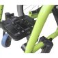 Green Lightweight Pediatric Manual Wheelchair Legrest