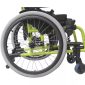 Green Lightweight Pediatric Manual Wheelchair Wheels