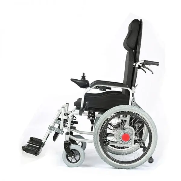 Heavy Duty Electric and Manual Foldable Wheelchair Leftside View Heavy Duty Electric and Manual Foldable Wheelchair Leftside View