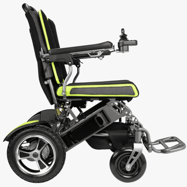 Lightweight Foldable Electric Wheelchair with Smart Control System Rightside View Lightweight Foldable Electric Wheelchair with Smart Control System Rightside View