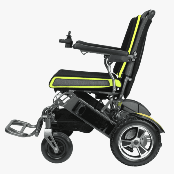 Lightweight Foldable Electric Wheelchair with Smart Control System Sideview Lightweight Foldable Electric Wheelchair with Smart Control System Sideview