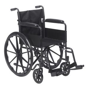Lightweight High Back Steel Manual Wheelchair