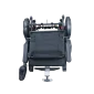 Lightweight and Portable Folded Electric Wheelchair Backview