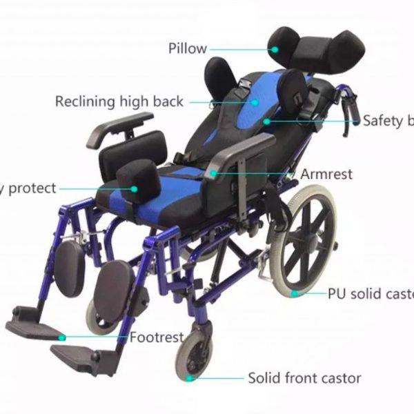 Reclining and Tilting Seat Pediatric Wheelchair Reclining and Tilting Seat Pediatric Wheelchair