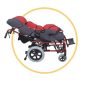 Titlted Ultralight Aluminum Pediatric Wheelchair
