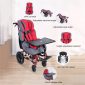 Ultralight Aluminum Pediatric Wheelchair Features