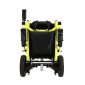 Yellow Folded King Chair Heavy Duty Foldable Electric Wheelchair